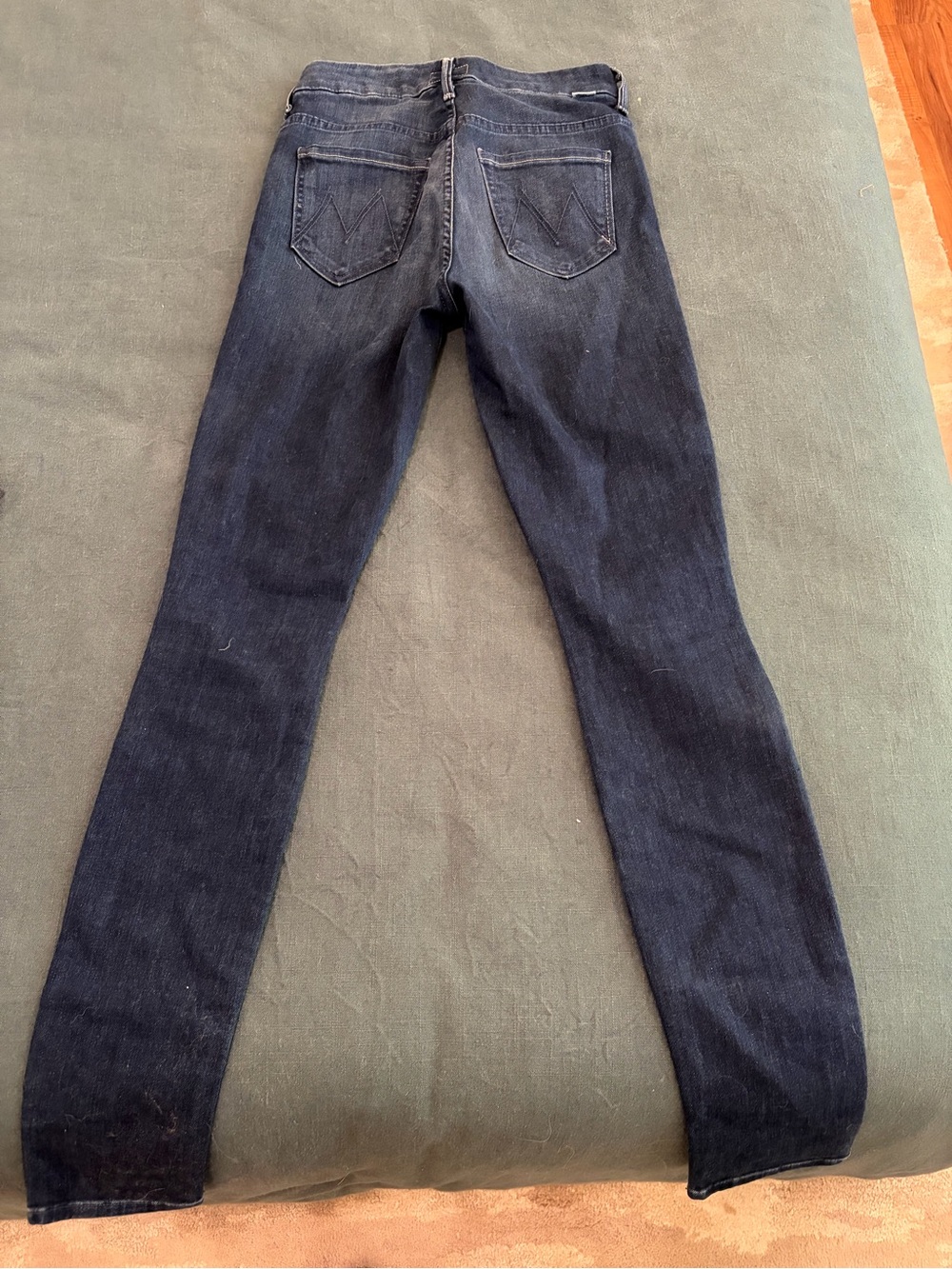 MOTHER Dark Indigo Skinny Jeans